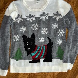 Fair Isle Scottie Sweater